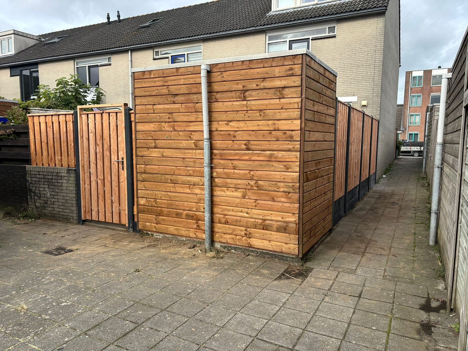 Overkapping bij de woning